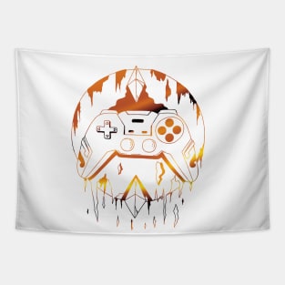 White Gold Gamer Controller Force Tapestry