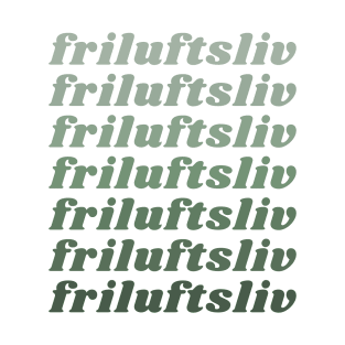 Friluftsliv in Green T-Shirt