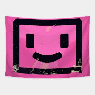 Street Art retro vintage pink Smile Tapestry