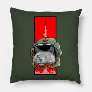 Russian Blue Space Program Pillow