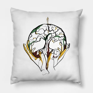 Single Line - Inner Earth Pillow