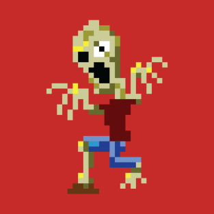 8 Bit Zombie T-Shirt