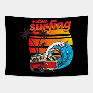 Endless Surfing | Summer Vacation Tapestry