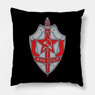 KGB Badge Cartoon Style Pillow