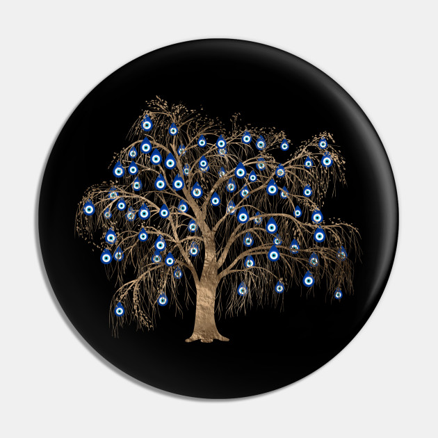 Nazar Charm Tree Nazar Eye Turkish Eye Nazar Pin Teepublic