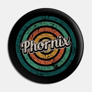 Phornix // Retro Circle Crack Vintage Pin