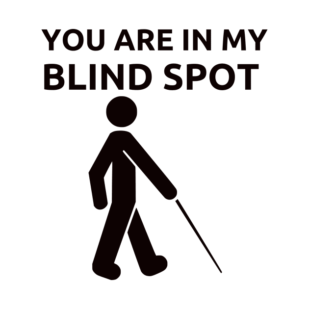 You Are In My Blind Spot Blindness Awareness by LaurelBDesigns