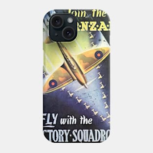 RNZAF Royal New Zealand Air Force WW2 Poster Vintage Phone Case