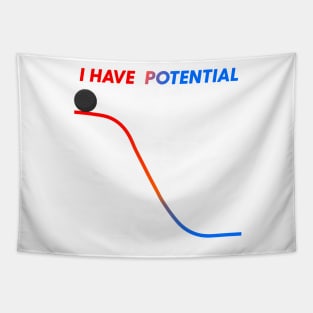 I HAVE POTENTIAL Energy Physics Chemistry Laptop Science Tapestry