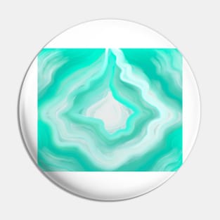 AGATE BLUE GREEN AND WHITE Pin
