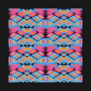 Colorful symmetrical striped patterns T-Shirt