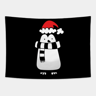 Christmas penguin Tapestry