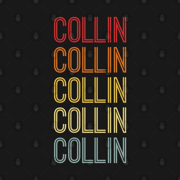 Collin Name Vintage Retro Gift Named Collin by CoolDesignsDz