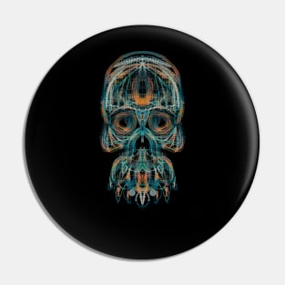 Electroluminated Skull - Patchwork Pin