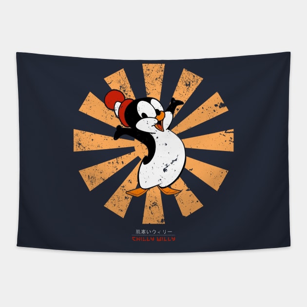 Chilly Willy Retro Japanese Tapestry by Nova5