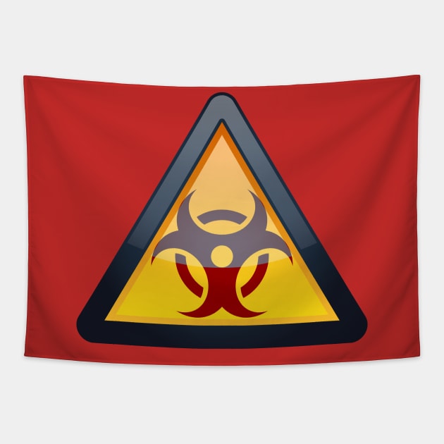 Bio-Hazard Symbol Tapestry by Ubold