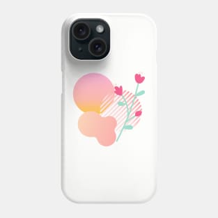 Pink flower abstract Phone Case