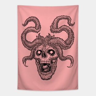 Demonic skull Tapestry