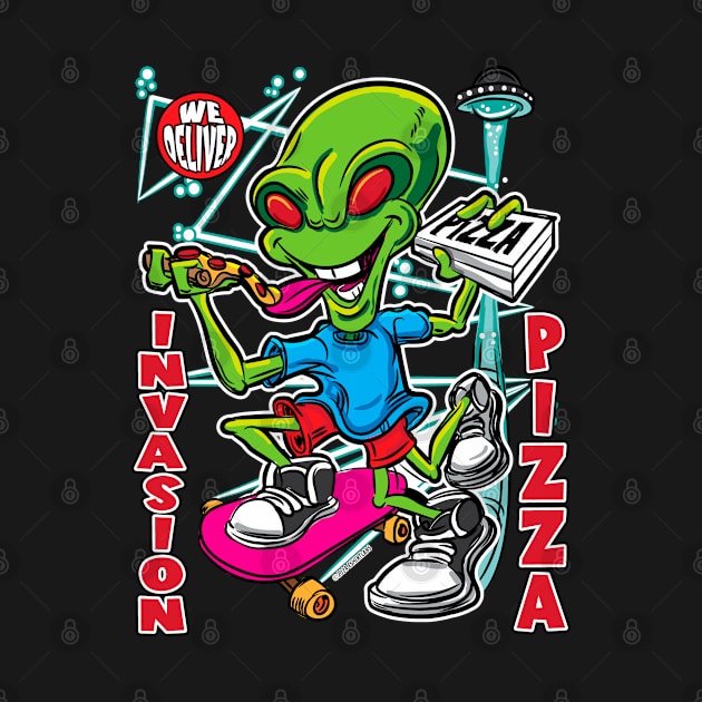 Invasion Pizza by eShirtLabs