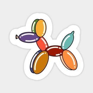 Rainbow Balloon Animal Dog Magnet