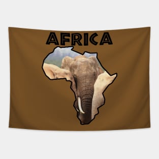 African Elephant Wildlife Continent Tapestry