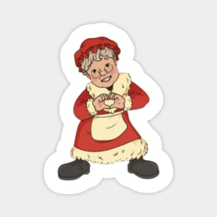 Christmas characters dancing t-shirt design Sticker Magnet