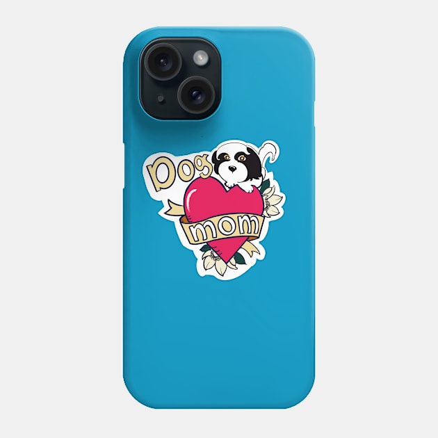Dog Mom Tattoo Phone Case by TAP4242