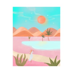 Desert Oasis Landscape T-Shirt