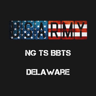 NG TS BBTS Delaware US Flag Army T-Shirt