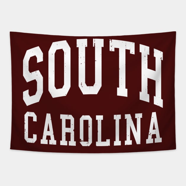 South Carolina Basic Distressed Arch Vintage Souvenir Tapestry by FireflyCreative