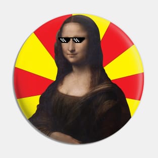 Deal With It Mona Lisa Pin