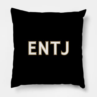 Myers Briggs Typography ENTJ Pillow