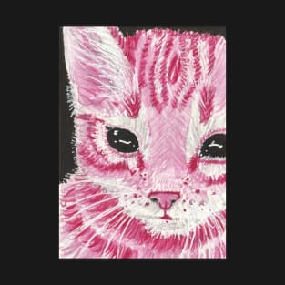 Pink kitten cat face T-Shirt