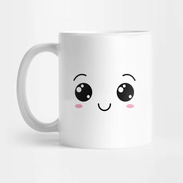 Kawaii Smile Face Coffee Mug Cute Happy and Friend Gift 