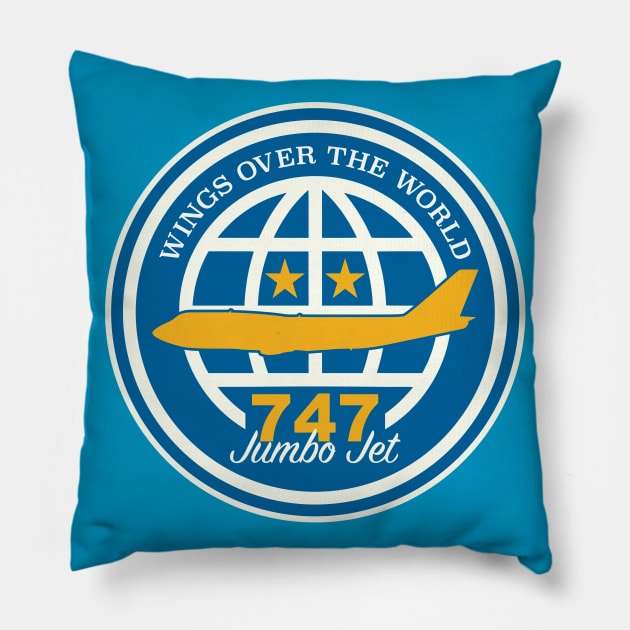 747 Jumbo Jet Pillow by TCP