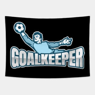 Football goalkeeper - blue Tapestry