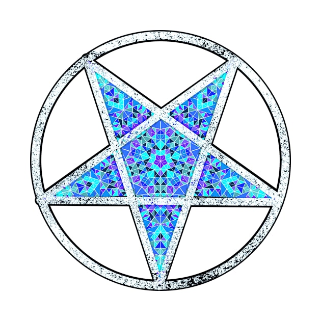 Kaleidoscope Pentagram (Turquoise) by WitchNitch