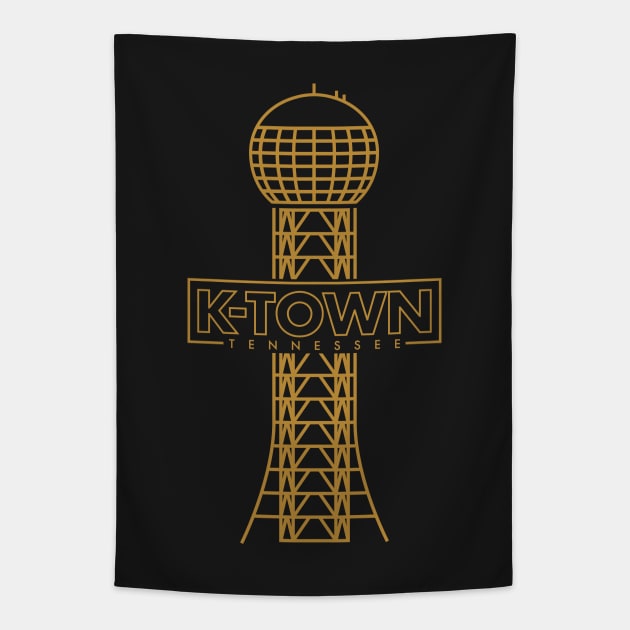 Knoxville - Sunsphere Tapestry by jepegdesign