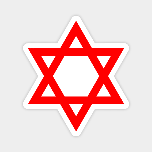 Star of David Magnet by Wickedcartoons