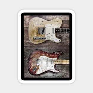 Famous Guitarists Signatures Magnet