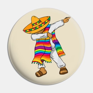 Hispanic Heritage Month Shirt Mexico Boy Men Dabbing Mexican Pin