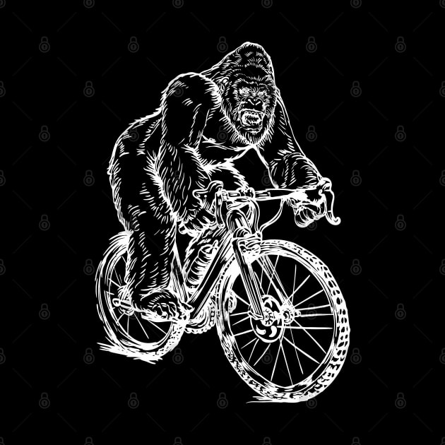 SEEMBO Gorilla Cycling Bicycle Bicycling Cyclist Biking Bike by SEEMBO