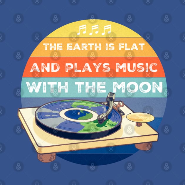 Earth is flat like a vinyl by Mimie20