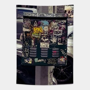 Street Art Stickers Manhattan NYC Tapestry