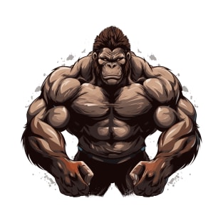 Bodybuilder Gorilla T-Shirt