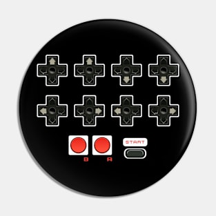 Contra Konami Code Cheat 30 Lives Retro Gamer Pin