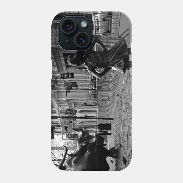 Fearless Girl Phone Case by goldstreet