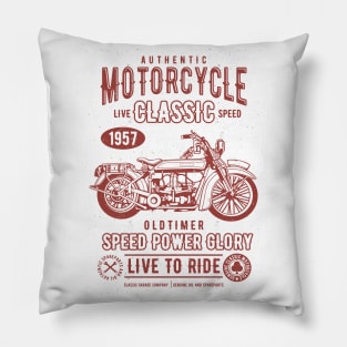 Authentic Motorcycle Classic Legend Pillow