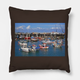 Fishing Boats, St Peter Port Pillow