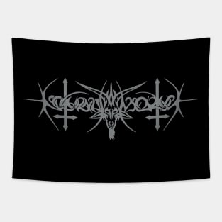 NOKTURNAL MORTUM GOAT HORNS LOGO Tapestry